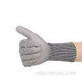 Hespax HPPE Anti-cut Extended Cuff PU Safety Gloves